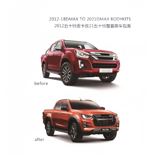 ISUZU DMAX 12-18 Actualización al kit de cuerpo 21-23 para accesorios 4x4
