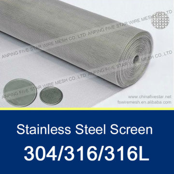 316 Stainless Steel Screen/304 Stainless Steel Screen Mesh/316L Stainless Steel Screen