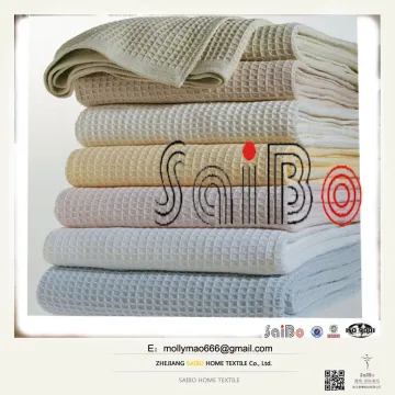 100 cotton waffle blanket