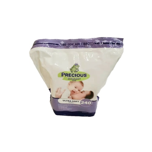 Lenços umedecidos Softcare biodegradáveis ​​para bebês de marca própria