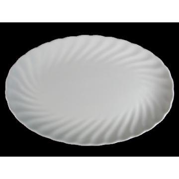 OVAL PLATE W/ WHORL VEINS