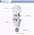 E26 LED mentol 8W 573lm dimmable tuv ce rohs mencapai 3000k