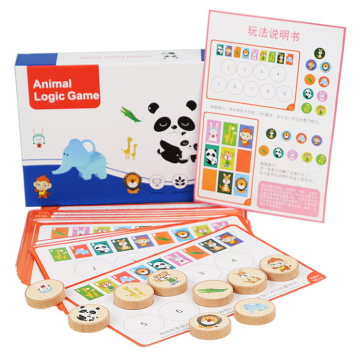 Enlightenment through Play: Schulte Animal Logic Game - A Comprehensive Guide to Enhancing Memory, Logical Thinking & Matching Skills with Wooden Animal Toys