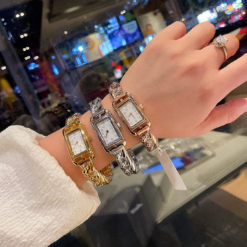 Elegant Square Steel Watch for Women