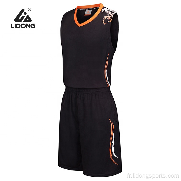 2021 Dernière conception de jersey de basketball uniforme de basketball