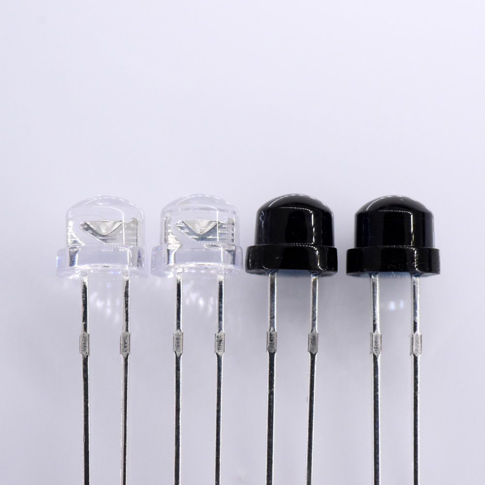 straw hat ir led emitter receiver pair