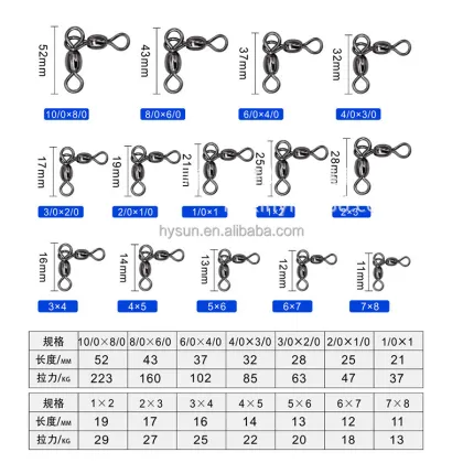 Three-Way Barrel Swivels Fishing Connector for Carp Fishing Terminal Tackle