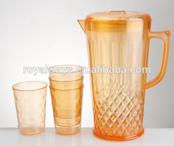 high quality BPA free PS plastic water pitcher