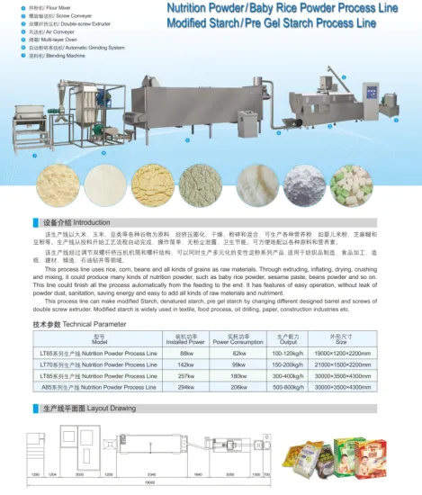 Nutrition Powder/Baby Rice Powder Process Line