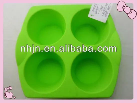 New 2013 4pcs Round Cakes Pan Silicon Pineapple Cake Mould Bakeware