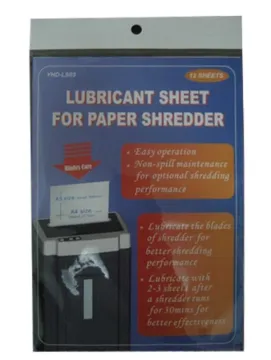 paper bag lubricant paper shredder