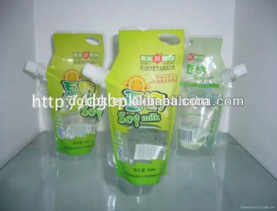 liquid juice screw cap pouch
