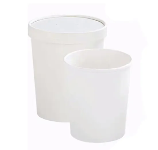 Disposable Soup Bucket Food Packing Paper Bowl Sample