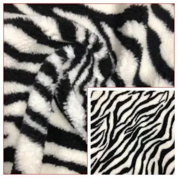 100%Polyester Sherpa Jacquard Knitted with Zebra Stripe