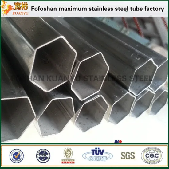 special shaped aisi 316 hexagonal stainless steel tubing 