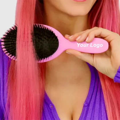 Nylon Hair Extension Brush: Tangle-Free Salon Spa Solutions for Wet or Dry Hair