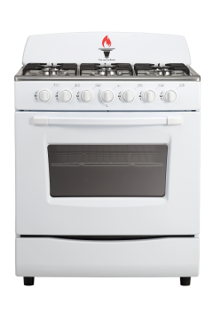 White Color FreeStanding 6-Burners Gas Oven in Bolivia
