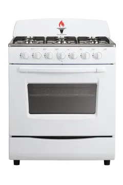 White Color FreeStanding 6-Burners Gas Oven in Bolivia