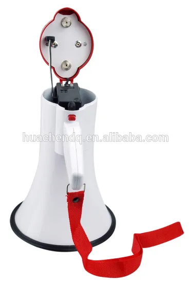10w made from good quality plastic megaphone with rechargeable batteries