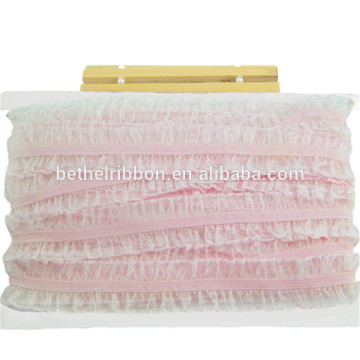 Top level professional twill ruffled ribbon for bag handle