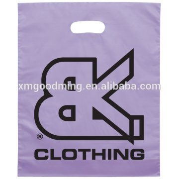 Customized promotional custom plastic clothing die cut bag