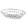 Stainless Steel304 Silver Oval Wire Bread Basket