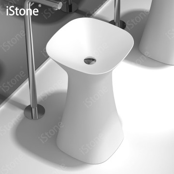 Iston Weisheit freistehender Luxusbecken WD38533 - Feststoff -Kompositstein