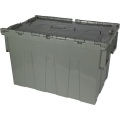 Hinged lidded plastic crate moulds