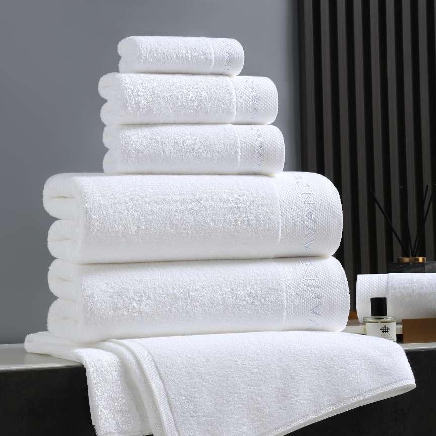 Cotton Embroidered Edge Towels1