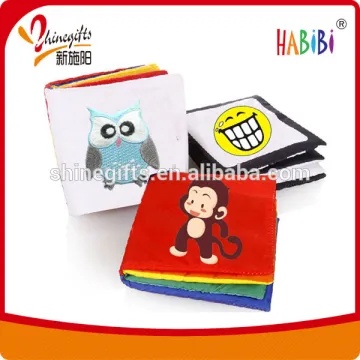 embroidered cloth book for baby
