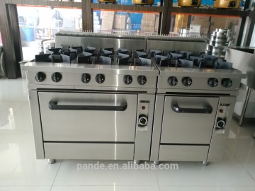 Commercial stainless steel restaurant equipment gas stove