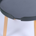 Elegant Black Mini Tray Table for Home Use
