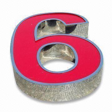 LED Acrylic Channel Letter with Bulgy Light, Various Colors are Available, OEM Orders are Welcome
