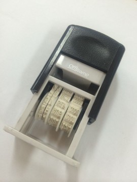 Plastic Self-Inking Date Roller Stamp