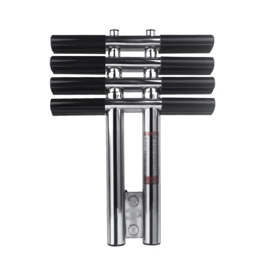 316 Stainless Steel Telescoping Mirror Polish Dive Pontoon Ladder for Boats