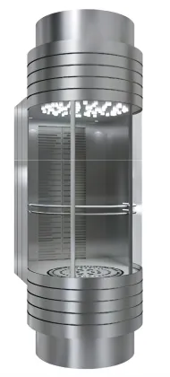 Silver and Golden Capsule Elevator for Passenger Lift