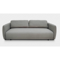 Foldable double armrest sofa