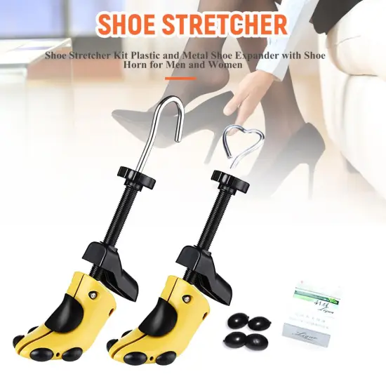 Unisex Men Womens 1pcs Shoe Stretcher Plastic Adjustable Shoes Stretcher Heels Boots Trees Shaper Expander Size 34-41
