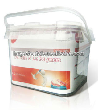 Denture base Polymers powder with liquid high impacted hot curing