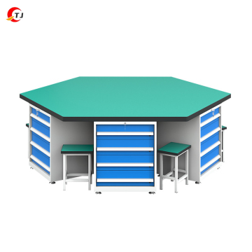 Six-Sided Custom Workbench for School Training and Assembly Operations
