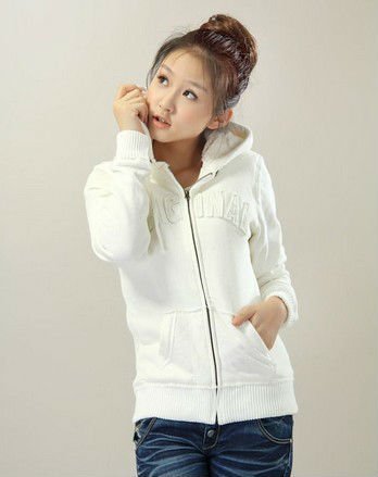 white hooded sweatshirts