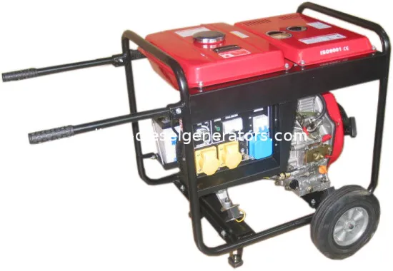 2kw 12 Volt 1 Cylinder Engine Air-cooled Portable Diesel Generator