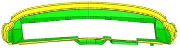DOUBLE COLOR WIND DEFLECTOR