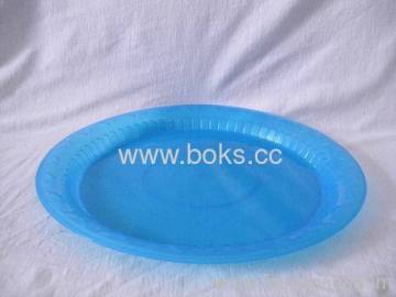 Blue Oval Plastic Candy Plates 