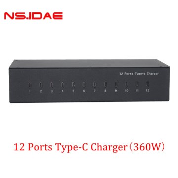 Chargeur de type C de 12 ports 360W High Power