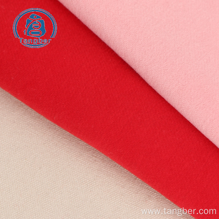 brushed pink polyester cotton polar fleece hoodie fabric