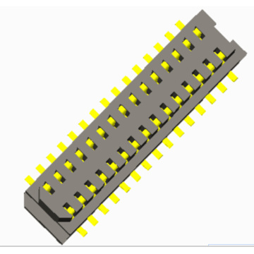 Konektor 0.8mm Papan ke Papan kawin laki-laki Tinggi = 4.5 ~ 5.2mm