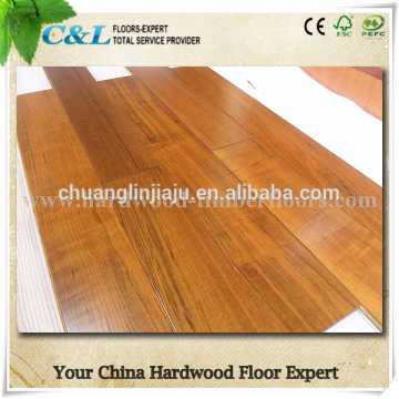 C&L UV prefinished Burma teak hardwood floor