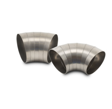 Custom Welded Titanium RVS Stainless Steel Exhaust Pipe with Laser Pie Cuts