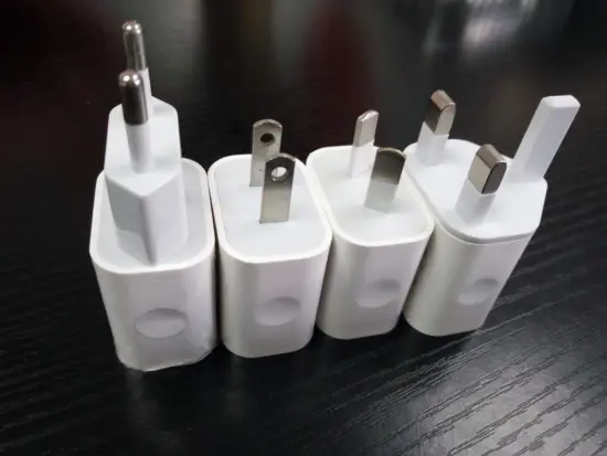 Phone Charger With US EU AU UK CA Plugs